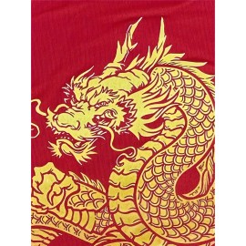 Dragon Print Crew Neck T-Shirt, Casual Short Sleeve Top For Spring & Summer, Women's Clothing