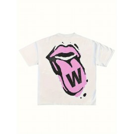 Cartoon Print Crew Neck T-shirt, Casual Short Sleeve Top For Spring & Summer, Women's Clothing