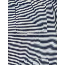 Striped Print Pocket Tank Dress, Versatile Button Front Crew Neck Sleeveless Dress For Spring & Summer, Women's Clothing