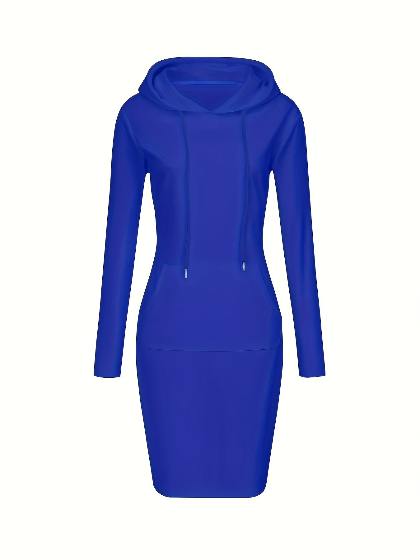 womens drawstring long sleeve pocket active dress solid color hooded casual sports dress womens activewear details 21