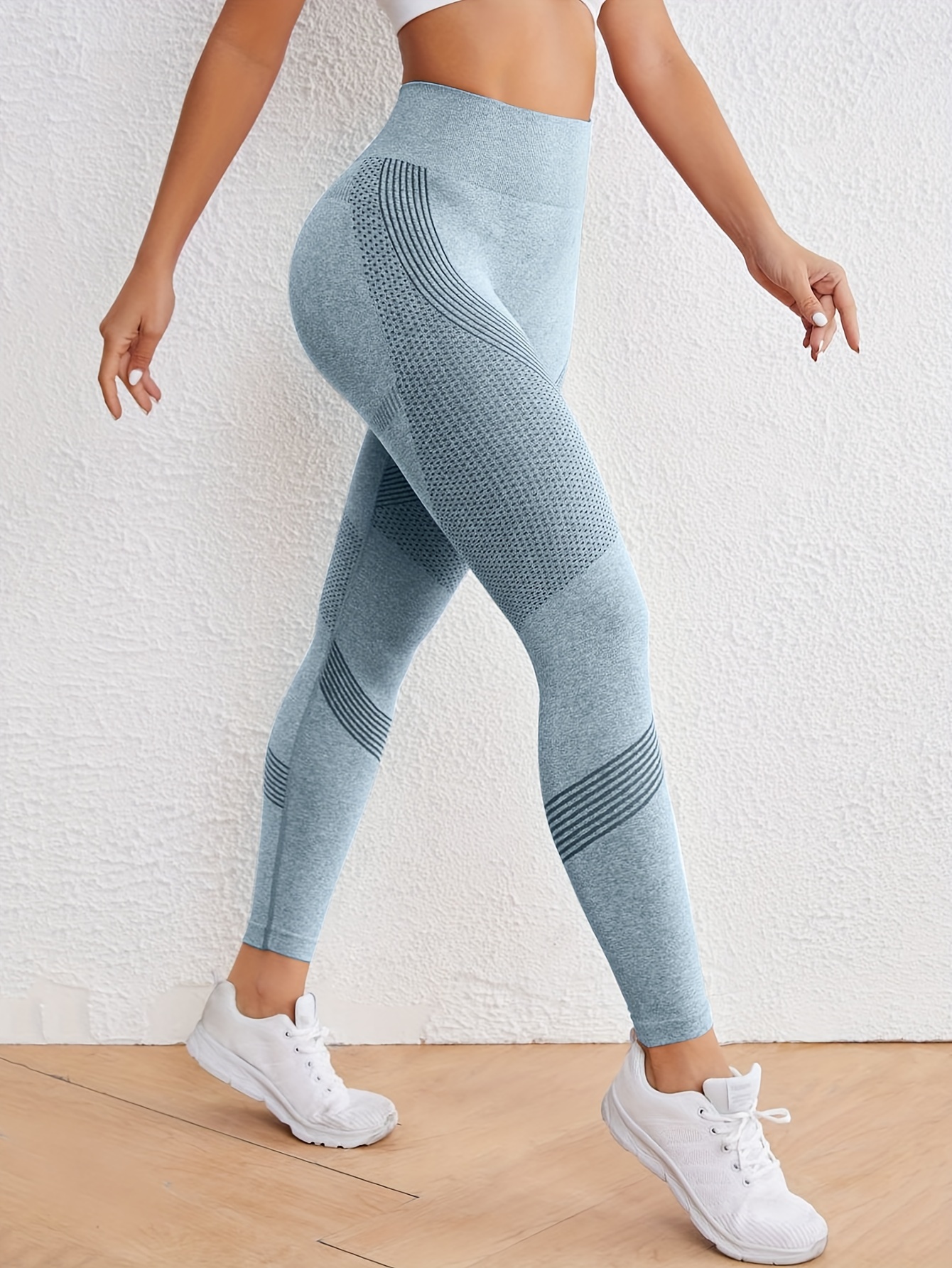 high stretch comfortable quick drying sports leggings high waist seamless yoga pants womens activewear details 12